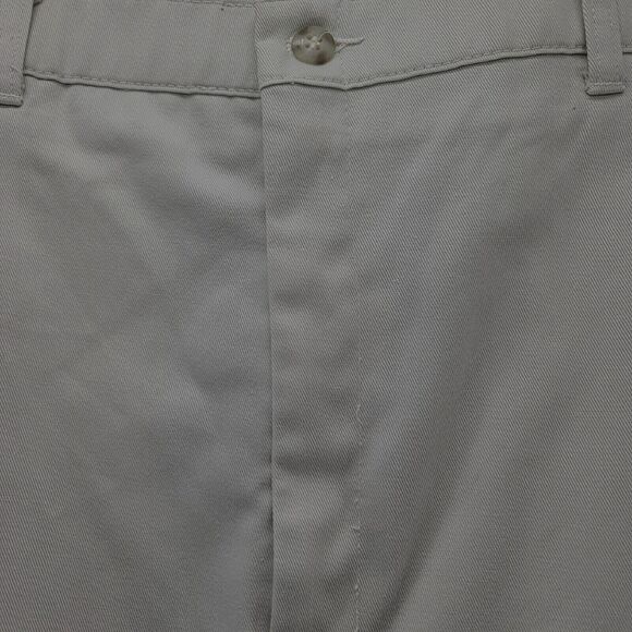 Haggar Mens Dress Pants Beige Size 40 100% Cotton Button Zip Closure Pockets - Picture 8 of 16